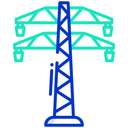 instalacje elektryczne, słup wysokiego napięcia