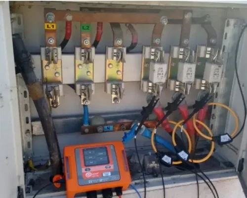 pomiar parametrów sieci na stacji transformatorowej